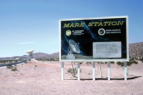 sign for the Mars antenna
