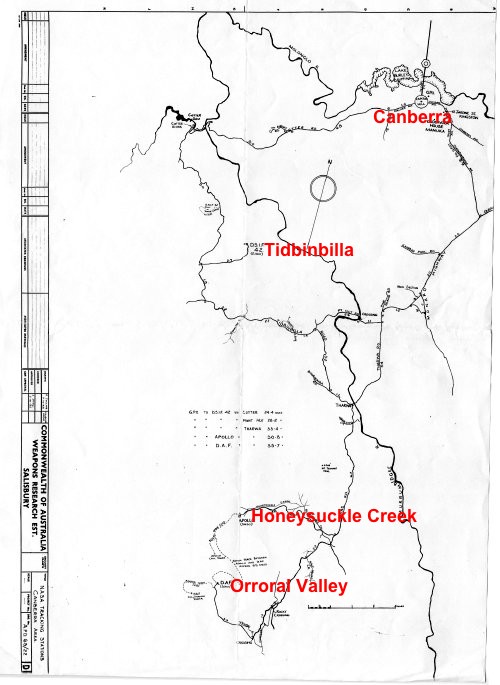 Canberra Tracking Station map 1965