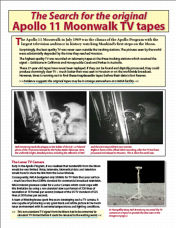 The Apollo 11 Tape Search flyer