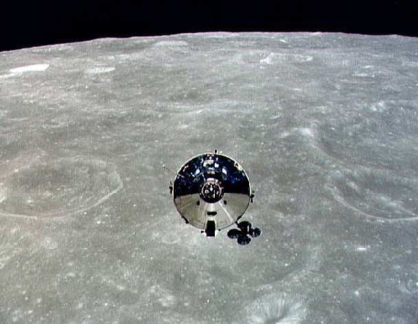 Apollo 10 CSM in lunar orbit