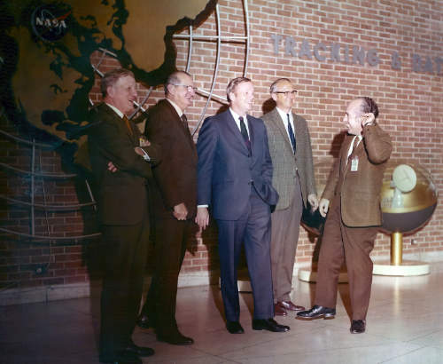 Neil Armstrong visits Goddard