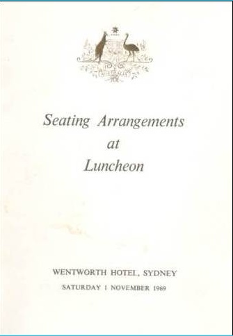 Luncheon seating arrangements