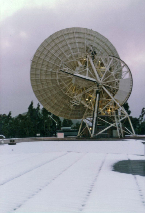 Antenna in snow