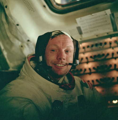Neil Armstrong after the EVA