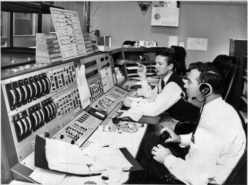 John and Mike at the Ops console