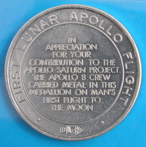 Apollo 8 medallion