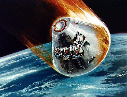 Apollo 8 re-entry