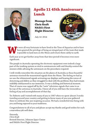 Chris Kraft letter