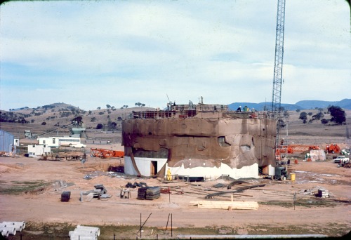 DSS-43 under construction