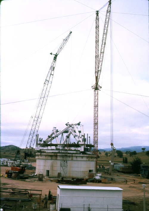 DSS-43 under construction